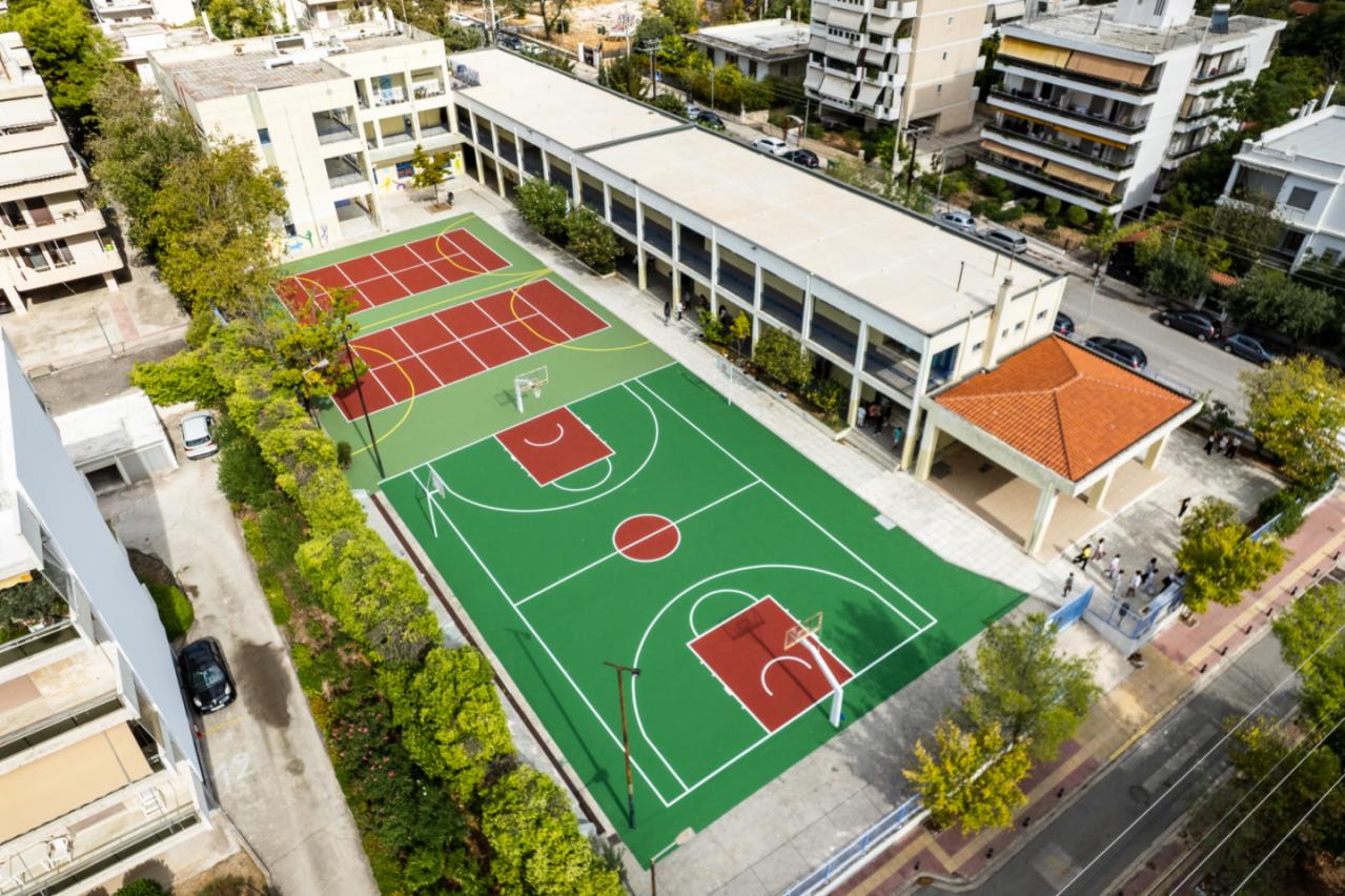 Ανακατασκευή σχολικών προαυλίων σε 1ο Δημοτικό, 1ο Γυμνάσιο και 1ο Λύκειο Βριλησσίων